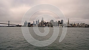 Ferry Speeds Across the Bay from Oakland to San Francisco