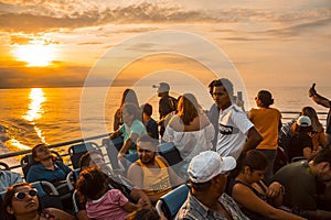 The ferry from Tela to the island of Roatan