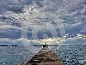 A ferry view in Maldives