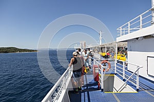 Ferryboat on Adriatic sea