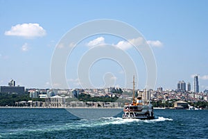 Ferryboat crossing the Bosphorus