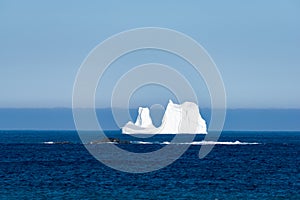 Ferryland Newfoundland Iceberg Leaving the Coast