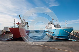 Ferrys to cross from Punta Arenas to Ensenada, Chile