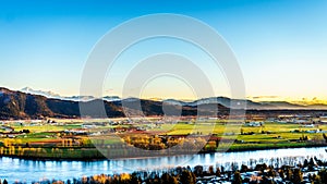 The fertile farmland of the Fraser Valley in British Columbia