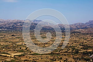 A Fertile lassithi Plateau in a mountain Crete