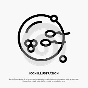 Fertile, Procreation, Reproduction, Sex Line Icon Vector