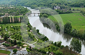 Fertile valley of the Dordogne river