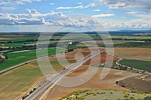 Fertile valley of the Spanish river Guadalquivir