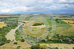 Fertile valley of the Spanish river Guadalquivir