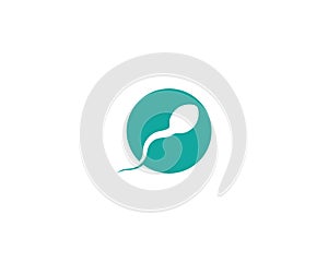 Fertility Sperm logo vector