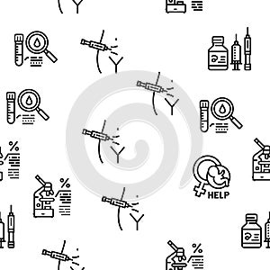 Fertilization Treat Vector Seamless Pattern