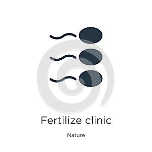 Fertilize clinic icon vector. Trendy flat fertilize clinic icon from nature collection isolated on white background. Vector