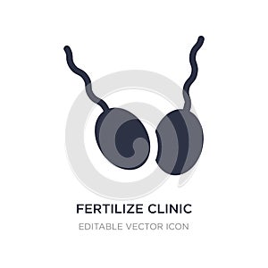 fertilize clinic icon on white background. Simple element illustration from Nature concept