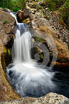Fervenza (Cascata) das Junias.Waterfall close to Pitoes, Montalegre, Portugal photo