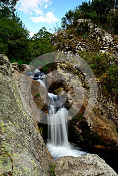 Fervenza (Cascata) das Junias.Waterfall close to Pitoes, Montalegre, Portugal photo