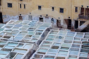 Fes-Meknes administrative region, Marocco - 20 12 2019 Fes is one of the imperial cities. Famous for its tanneries.