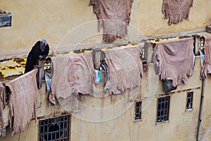 Fes-Meknes administrative region, Marocco - 20 12 2019 Fes is one of the imperial cities. Famous for its tanneries.