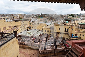 Fes is one of the imperial cities. Famous for its tanneries. The old tannery in Fez, now an important tourist attraction