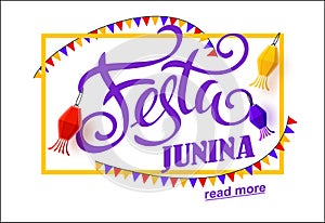 Festa junina background holiday