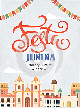 Festa junina background holiday