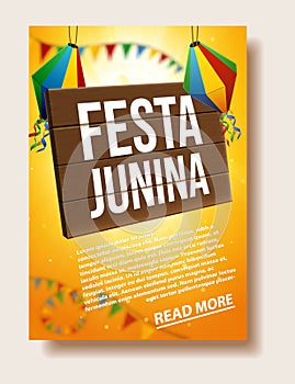 Festa junina background holiday