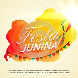 Festa junina celebration background for june party festival