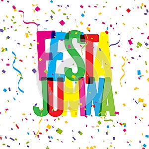 Festa Junina confetti background