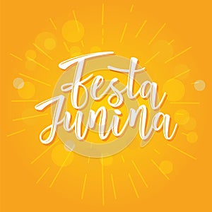 Festa Junina illustration traditional Brazil June festival.