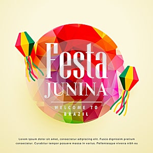 Festa junina latin american holiday background