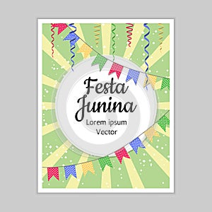 Festa Junina poster/greeting card/party invintation