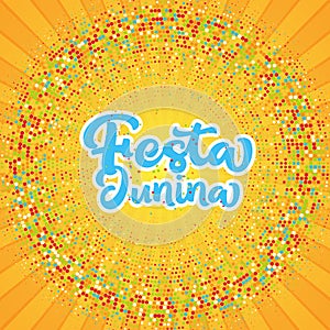 Festa Junina starburst background