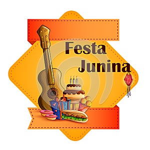 Festas Junina celebration background for traditional holiday of Brazil