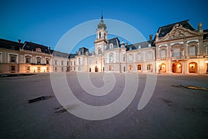 Festetics Castle in Keszthely at night