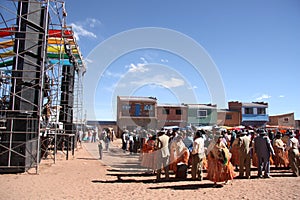 Festival in Altiplano, Bolivia, South America