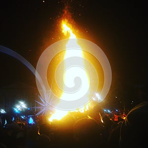 Festival burning