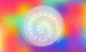 Festival of colors vector design element with colorful Holi paint. Happy Holi, Indian holiday and festival poster, banner,