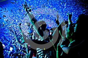 Festival Crowd Hands Up