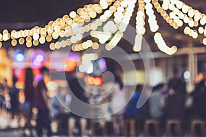 Festival Event Party Outdoor Blurred People Background Lights