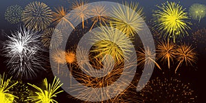 Festival Fireworks Background Wallpaper Poster Banner Graphics New Year Christmas Diwali