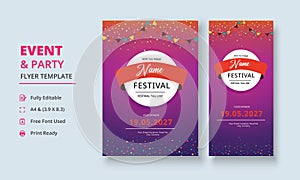 Festival Flyer Template, Festival Poster Template, Multipurpose Festival Flyer Poster, DL Flyer