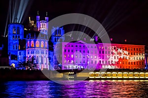Festival of light at Lyon, french