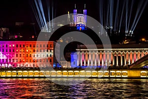 Festival of light at Lyon, french