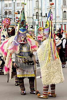 The Festival of the Masquerade Games Surva in Varna, Bulgaria.