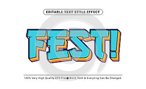 Festival Text Style Effect, Editable Text Effect