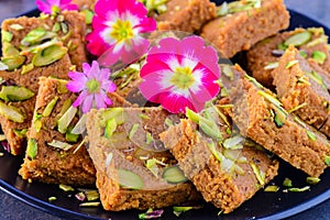 Indian Sweet -milk cake photo