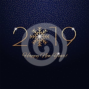 This is a festive 2019 new year design