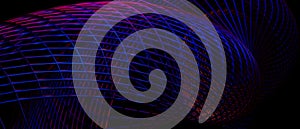 Festive Abstract Twirls Irridescent PurpleBlue Iillustration Background Wallpaper 3D Illustration photo