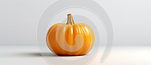 Festive autumn and Happy Thanksgiving decor from pumpkins, berries and leaves. Ai Generated