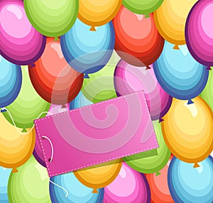 Festive background balloons
