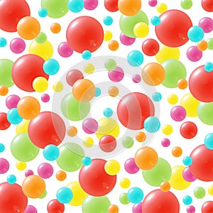 Festive background with brightly colored balloons